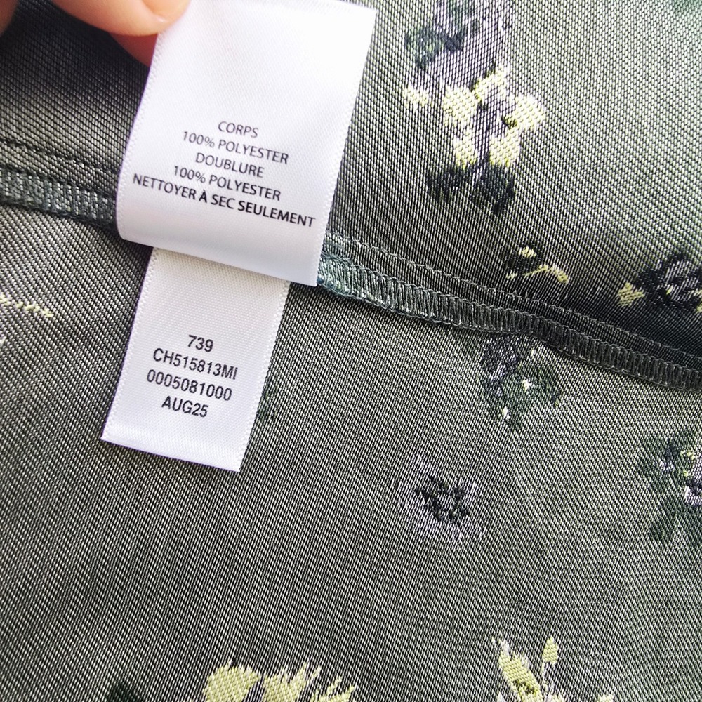 Chelsea28 NWT Green Floral Jacquard Square Neck Maxi Dress CH515813MI Small - Picture 11 of 13